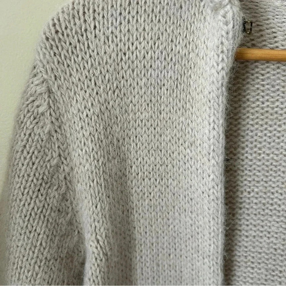 J.Crew Long Alpaca Wool Sweater Cardigan Coat with Pockets - Picture 2 of 10